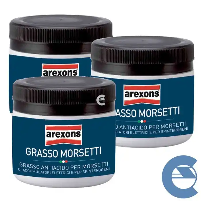 Arexons 9400 Grasso Morsetti Lubrificante 3 Pezzi X 113 Gr. Ultimissimo Modello