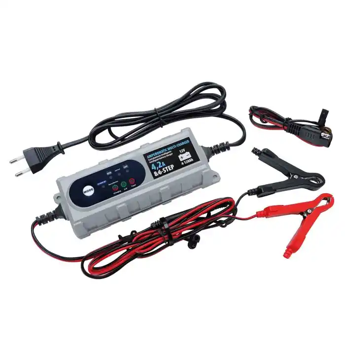 Di Tendenza Amperomatic Multi Charger Caricabatteria Intelligente 12v 4 2a Caricabatterie Accessori Per Batteria
