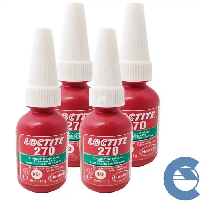 Compra Adesso Loctite 270 Frenafiletti 4 Pezzi X 10ml Bloccante Assemblaggi Ad Alta Resistenza