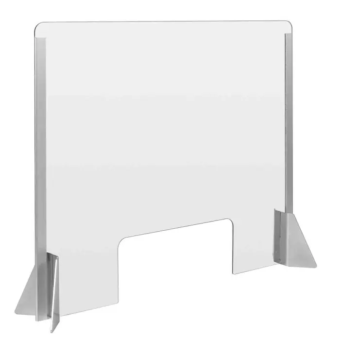Super Prezzo Schermo Protettivo Parafiato Con Feritoia Per Banconi E Scrivanie 660x560 Mm Igienizzanti E Protezioni Igiene E Protezione