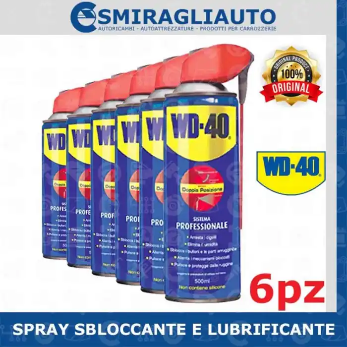 Nuovo Arrivo Wd40 Sbloccante Spray Doppia Posizione 6x 500ml