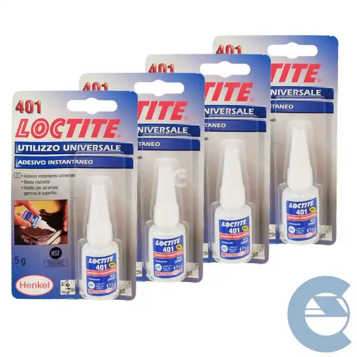 Offerta Limitata Loctite 401 Adesivo Istantaneo Utilizzo Universale 4 Pezzi X 5g Multimateriale