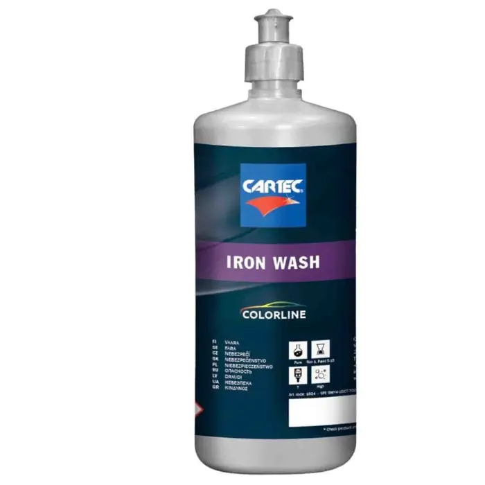 Ultima Occasione Cartec - Iron Wash Pulitore Decontaminante Residui Ferrosi Cerchi E Carrozzeria Auto - Iron Remover (1 Litro)