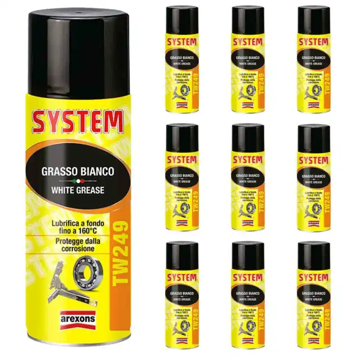 Ultima Occasione Grasso Spray Arexons System Tw249 Lubrificante Parti Metalliche Kit Promo 10 Pezzi X 400ml