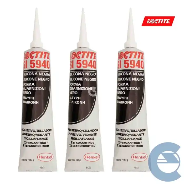 Loctite Si 5940 Silicone Guarnizioni Nero 3 Pezzi X 100 Ml Sigillante Multiuso Super Prezzo