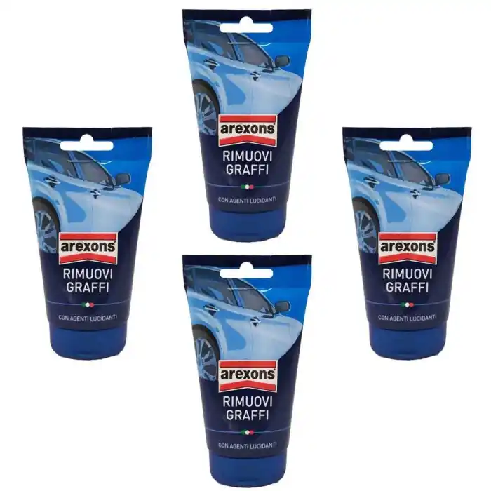 Arexons Rimuovi Graffi 8250 150gr Pasta Elimina Graffi Superficiali 4 Pezzi Promo Stagionale