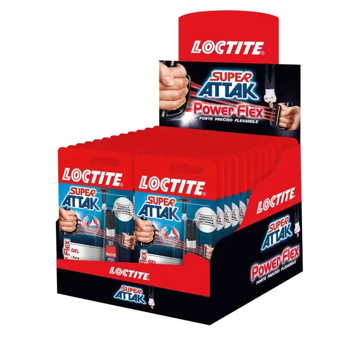 Soddisfatti O Rimborsati Loctite Super Attak Power Flex 3 G Display 24 Pz Adesivi Professionali