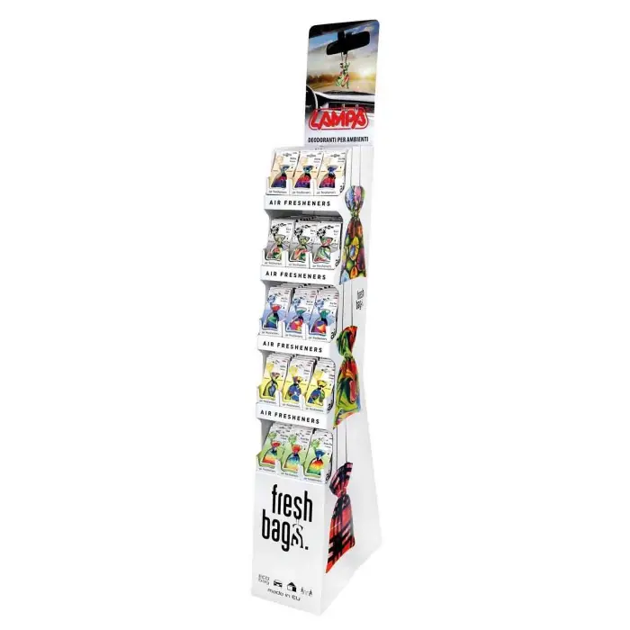 Fresh Bags Deodorante Per Abitacolo Espositore Da Pavimento 150 Pz Lampa Deodoranti Vendita Finale