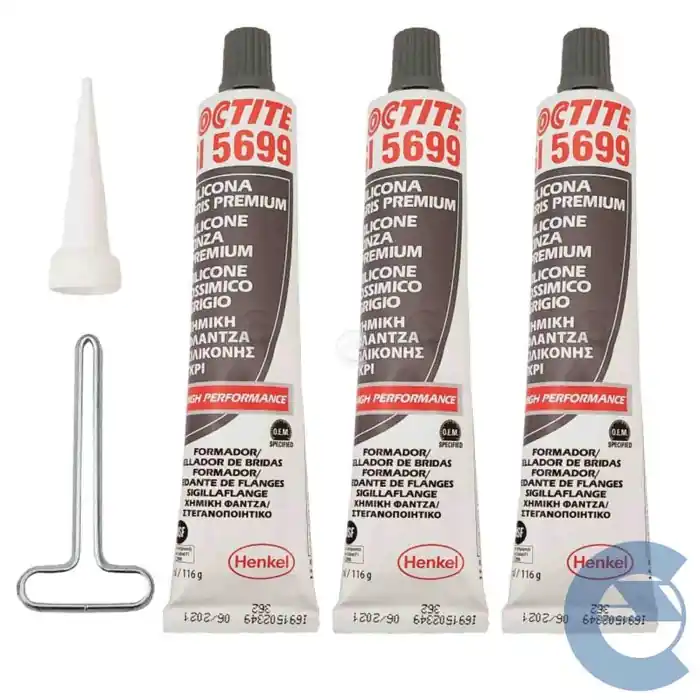 Occasione Loctite Si5699 Silicone Ossimico Grigio 3 Pezzi X 80ml Resiste Ad Acqua E Glicone