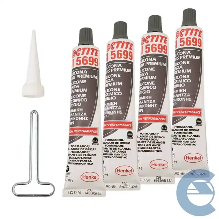 Economico Loctite Si5699 Silicone Ossimico Grigio 4 Pezzi X 80ml Resiste Ad Acqua E Glicone
