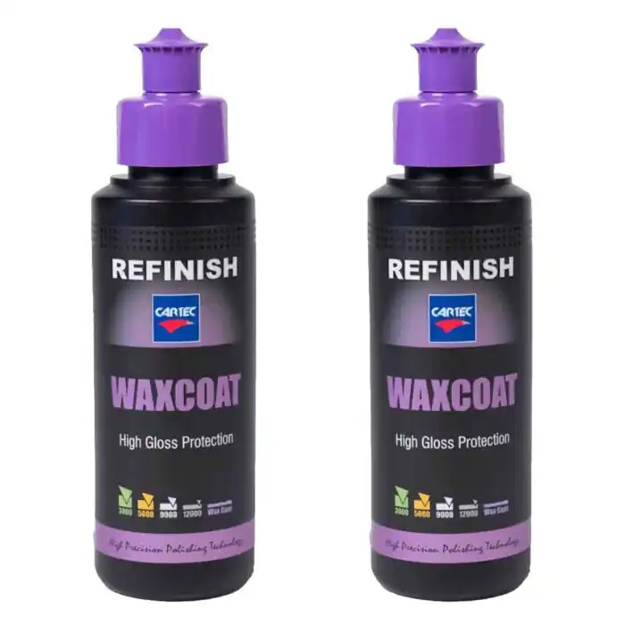 Cartec - Cera Liquida Waxcoat Per Carrozzeria Auto Durata 3 Mesi A Base Di Carnauba - Kit 2 Pezzi X 150ml Non Perdere