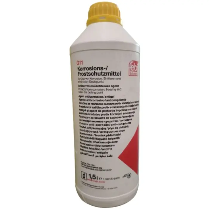 Saldi Liquido Radiatore Antigelo G11 Febi Giallo Anticorrosivo Auto 1,5 Lt