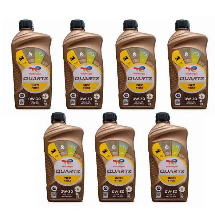 Total Quartz Ineo First 0w-30 7 Litri Olio Motore Auto Ibride E Start & Stop Popolare