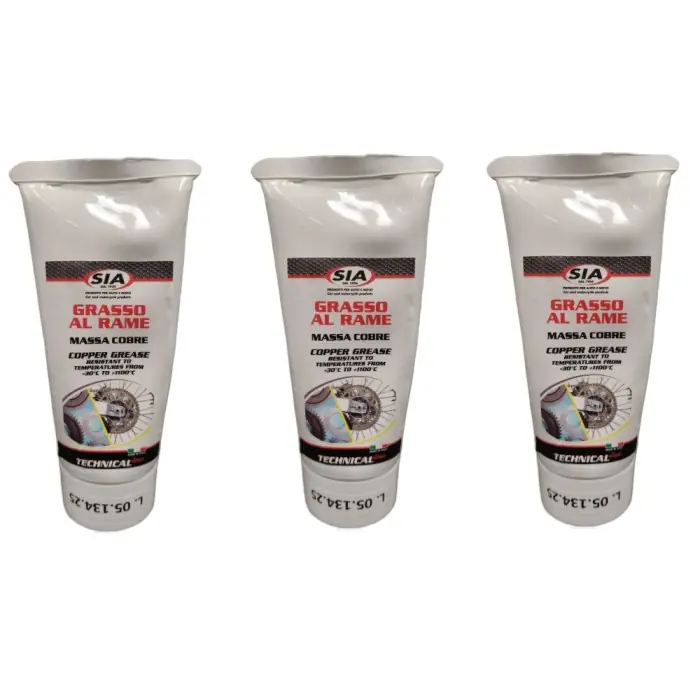 SIA 6051 Grasso al Rame Antifischio per Pastiglie 125ml 3PZ Ultime Pezzi