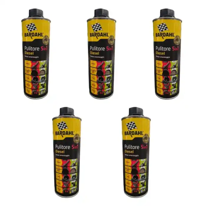 Bardahl Detergente Motore Diesel Pulitore Sistema Motori Diesel Pulizia Valvole Agr Filtro Antiparticolato Diesel 5 Pz X 500 Ml Esclusivo