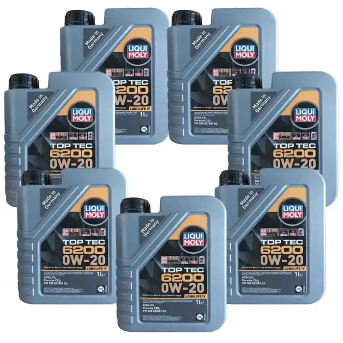 Liquimoly 20787 Top Tec 6200 Olio Motore 0w20 Acea C5. Confezione 7 Litri Affare