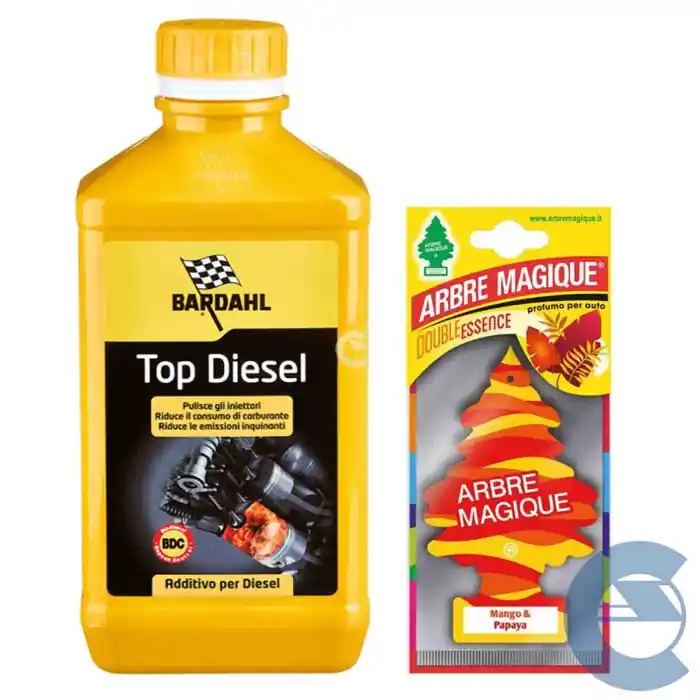 Bardahl Top Diesel 1 Lt 120040 Additivo Pulizia Iniettori Gasolio + Arbre Magique Profumo Mango & Papaya Omaggio Acquista Ora