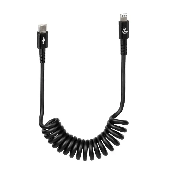 Offerta Del Giorno Cavo A Spirale Usb Type C Apple 8 Pin 100 Cm Nero Apple Lightning/8 30 Pin Cavi