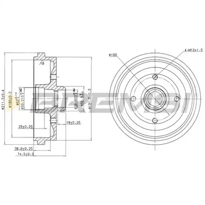 A Buon Prezzo Tamburo Freno Posteriore Audi 50 (863) Cr5226 171501615 Bremsi