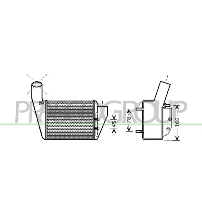 Intercooler Per Audi A4 (b5) Dal 1994 Al 1999 Super Prezzo