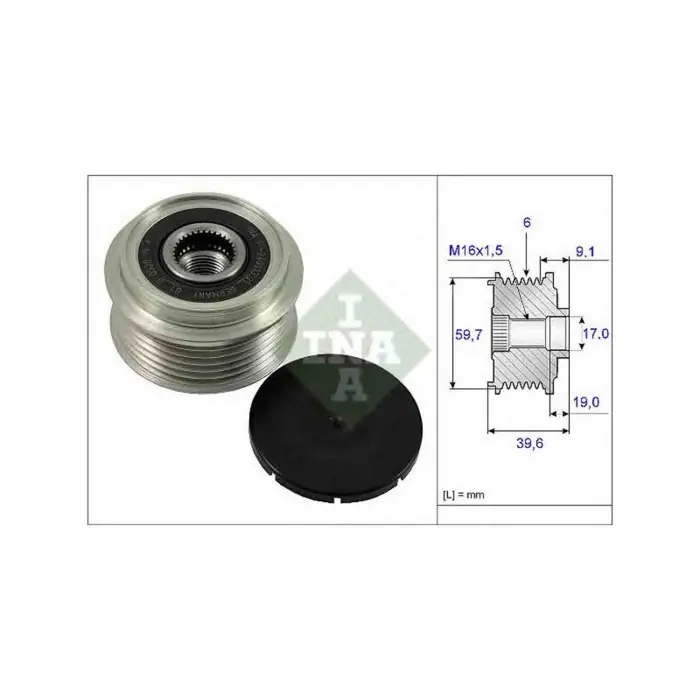 Dispositivo ruota libera alternatore 535 0065 10 SCHAEFFLER INA per OPEL Prezzo Scontato