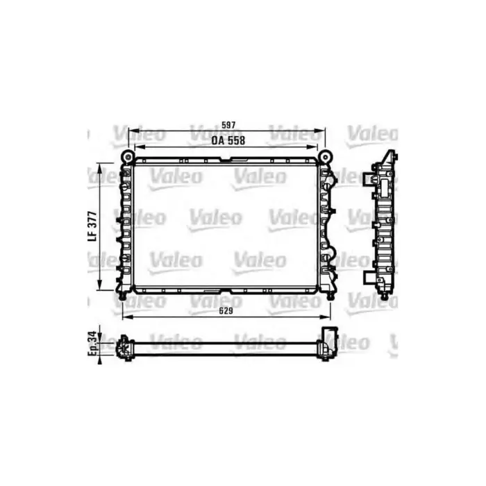 Prezzo Basso Valeo Radiatore Motore Rc112