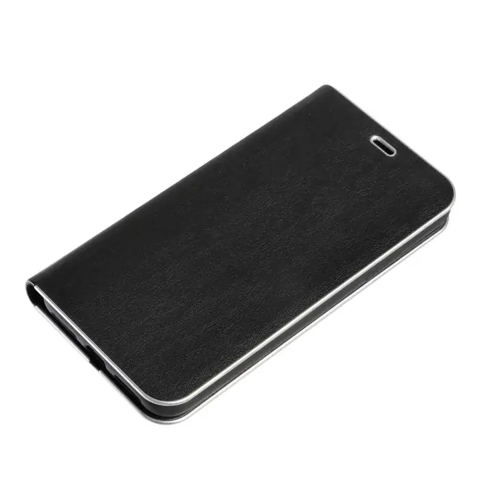Club Cover A Libro In Skeentex Apple Iphone X Nero/argento Club Cover A Libro In Skeentex Custodie E Cover Nuova Collezione