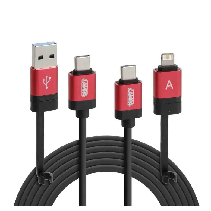 Cavo Ultimate 6 In 1 100 Cm Nero Multi Connettore Cavi Promozione Esclusiva