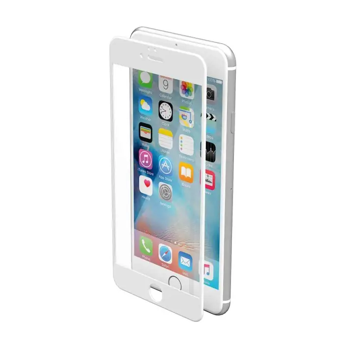 Phantom Vetro Temperato Protettivo Da Bordo A Bordo Apple Iphone 6 Plus/6s Plus Glossy White Protezioni Schermo Non Perdere