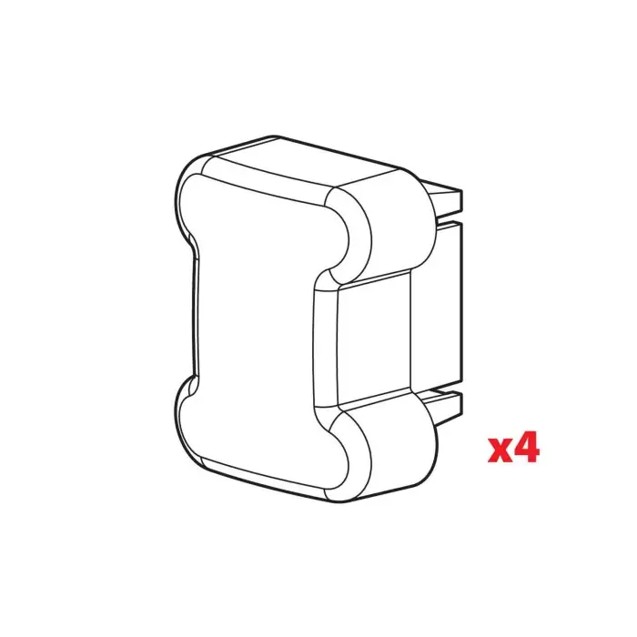 Set 4 Tappi Per Barre Kargo Ricambi Nordrive Ricambi Portaggio Affare