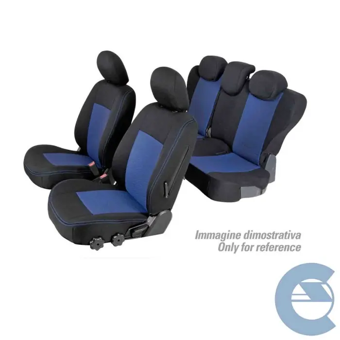 Bestseller Set Coprisedili Superior Nero/blu Skoda Octavia 5p Serie 32000 Coprisedili Su Misura Qf32026d
