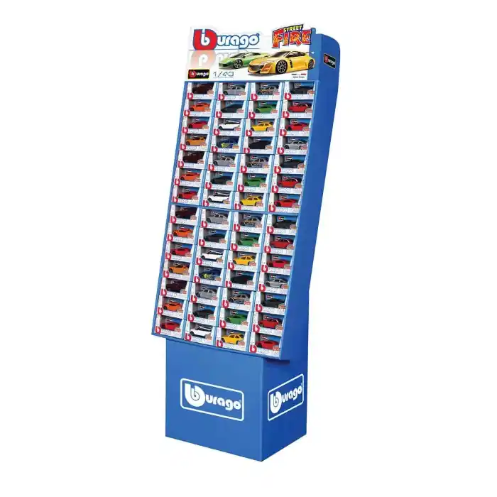 Collezione 112 Auto Assortite Burago Scala 1:43 Display Da Terra Modellini In Metallo Affare