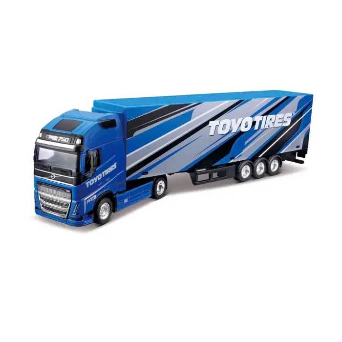 Collezione 6 Camion Con Semirimorchio Burago Scala 1:43 Modellini In Metallo Quantità Limitata