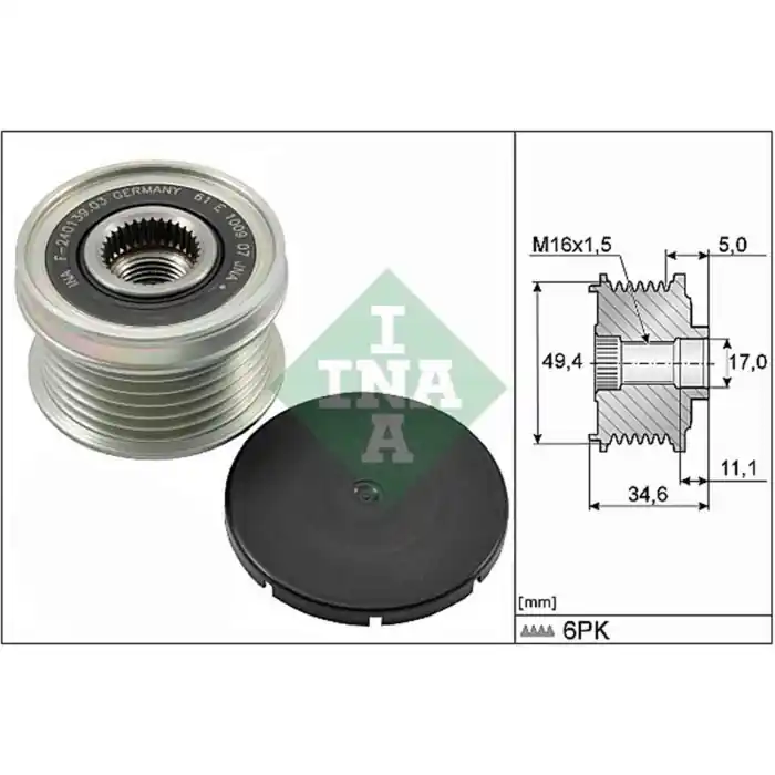 A Buon Prezzo Dispositivo ruota libera alternatore 535 0155 10 SCHAEFFLER INA per AUDI VW SEAT