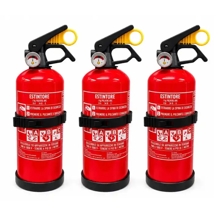 Prezzo Scontato Btk Navpower Estintore 3 X 1 Kg Con Manometro E Sicura