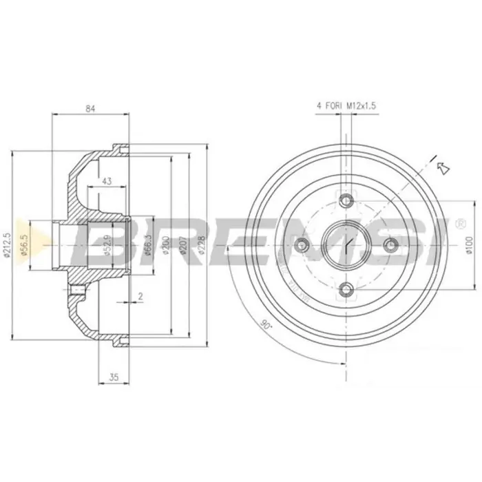 A Buon Prezzo Kit Tamburi Freno Posteriore 94024100 OPEL CORSA C (X01)