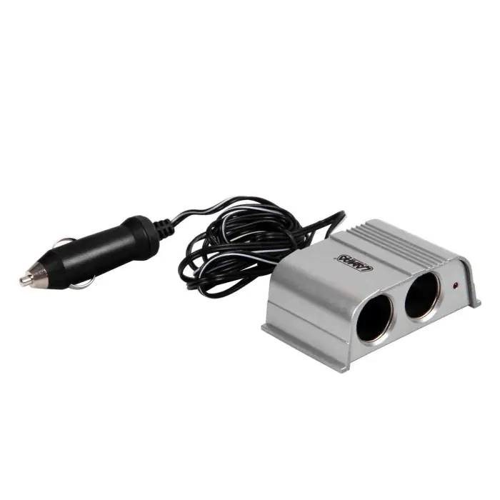 Silver Presa Corrente Doppia Con Prolunga 12/24v Prese Spinotti E Prese Corrente Prezzo Basso