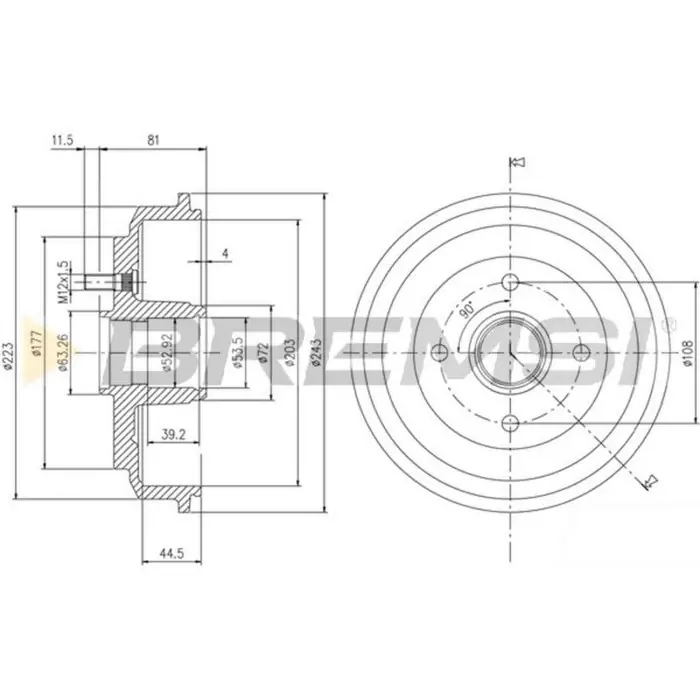 Soddisfatti O Rimborsati Tamburo Freno Posteriore Ford Fiesta Furgonato Fiesta Iv Fiesta V Fiesta V Van Fusion Mazda 2 Cr5644 1151001 Bremsi
