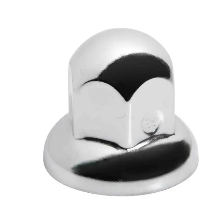 Dome Set 10 Copribulloni Testa Tonda In Acciaio Inox Ø 32 Mm Cromo Dome Chrome Copribulloni Camion Ultime Pezzi