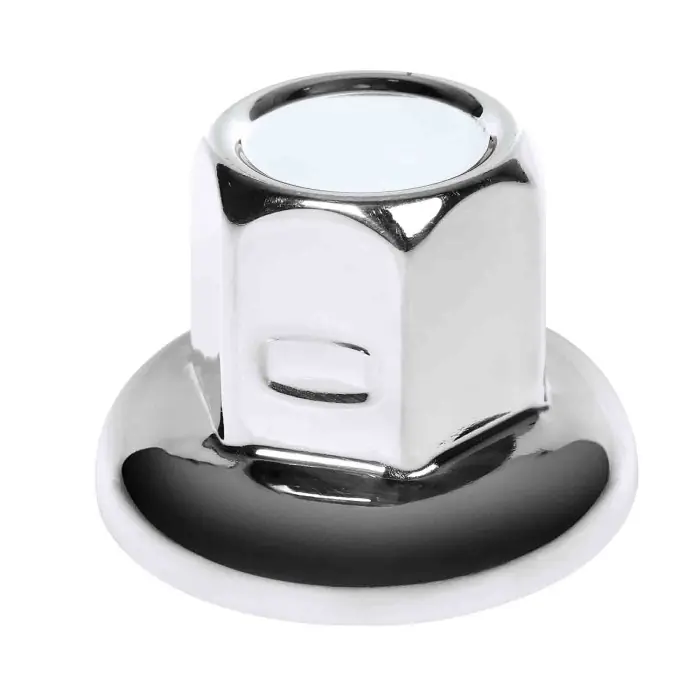 American Set 40 Copribulloni Testa Piatta In Acciaio Inox Ø 32 Mm Cromo American Chrome Copribulloni Camion Economico