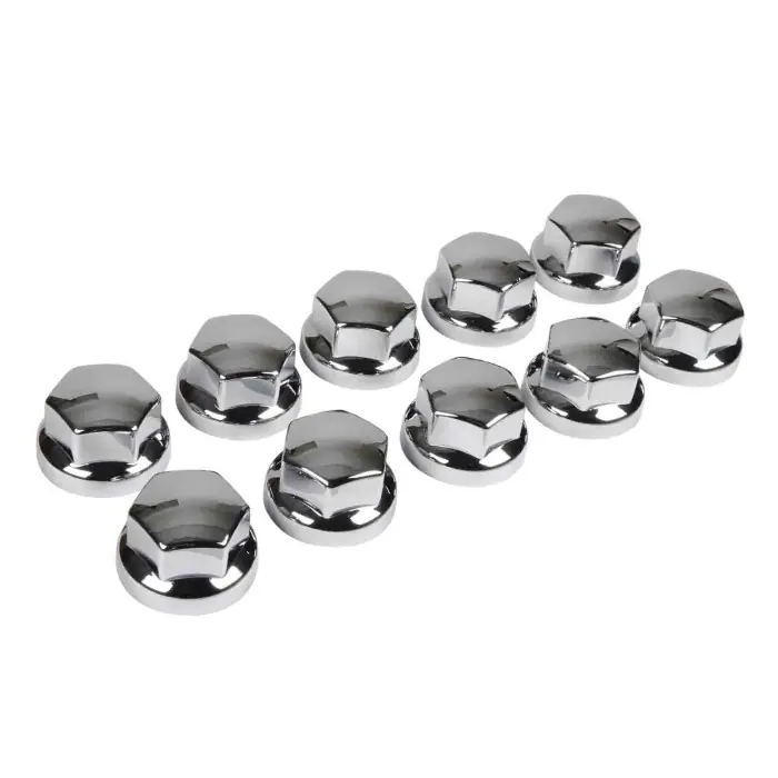 Set 10 Copribulloni Universali In Abs Ø 32/33 Mm Cromo Abs Copribulloni Camion Prezzo Conveniente