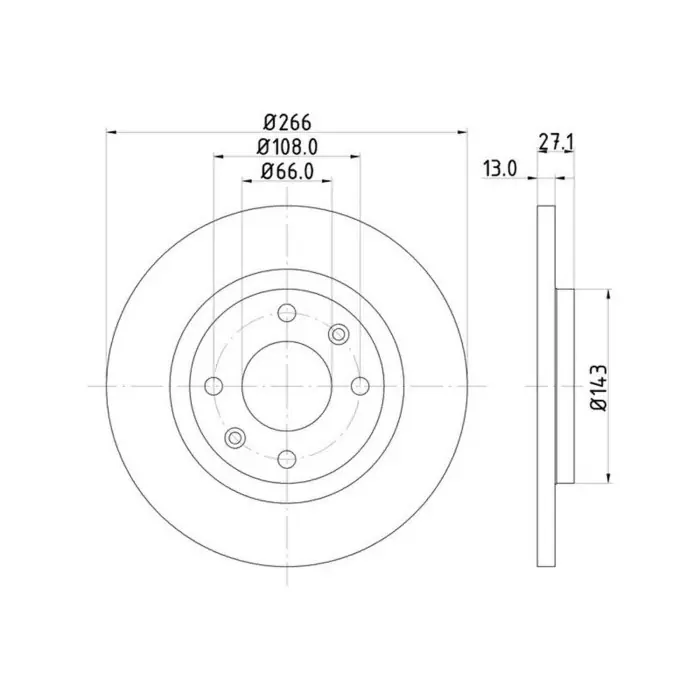 Coppia Dischi Freno MDC1011 MINTEX Di Tendenza