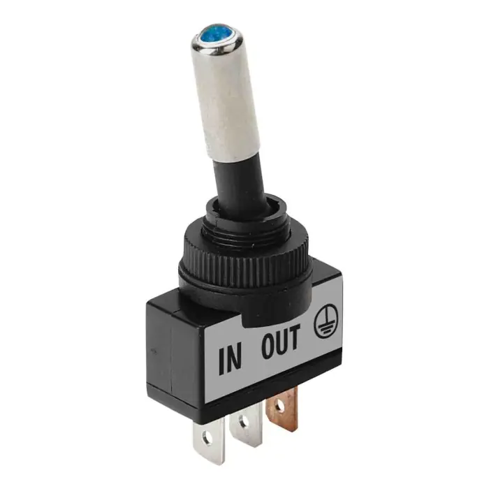 Interruttore A Leva Tipo Racing In Alluminio Con Spia A Led 12/24v Blu 20a Interruttori E Relè Cablaggio Elettrico Vendita Finale