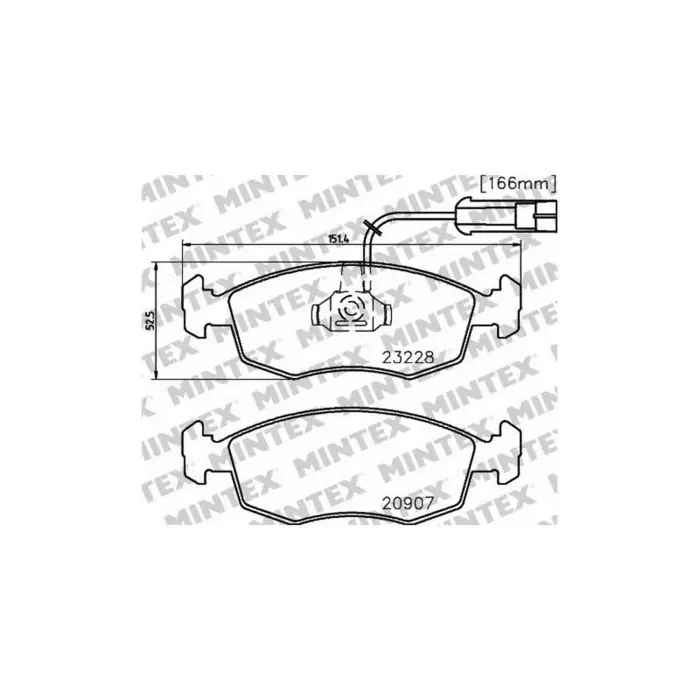 Pastiglie Freno Alfa Romeo 156 1.9 Jtd 1997 09-2000 10 Mintex Quantità Limitata