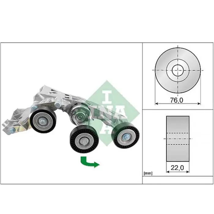 Tendicinghia Cinghia Poly-V 534 0338 10 SCHAEFFLER INA per MERCEDES-BENZ Economico