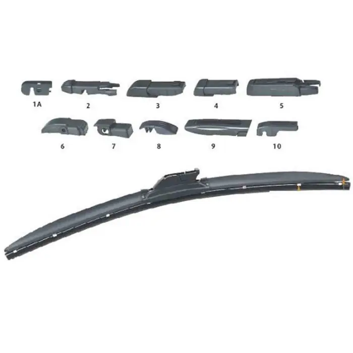 Spazzole Tergicristallo 13" 330mm Ecoflat 10 Adattatori Per Ecoflat Prezzo Di Fabbrica