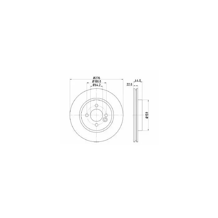 Coppia Dischi Freno MDC1129 MINTEX Super Prezzo