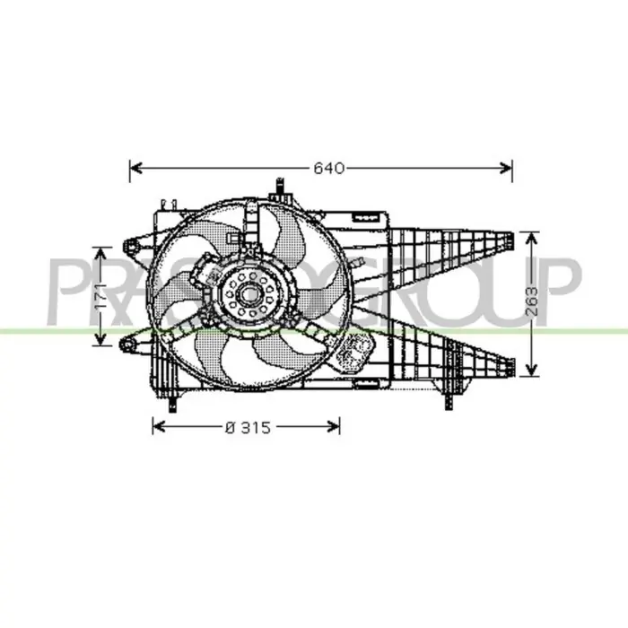 Ventola Per Fiat Punto Dal 2003 Al 2011 Promo Stagionale