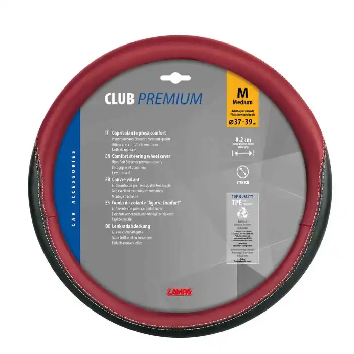 Club Coprivolante In Skeentex M Ø 37/39 Cm Nero/rosso Coprivolanti In Skeentex Coprivolanti Prezzo Di Fabbrica