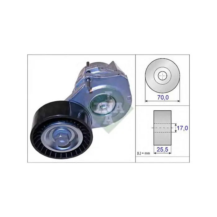Promozione Tendicinghia Cinghia Poly-V 534 0438 10 SCHAEFFLER INA per OPEL CHEVROLET